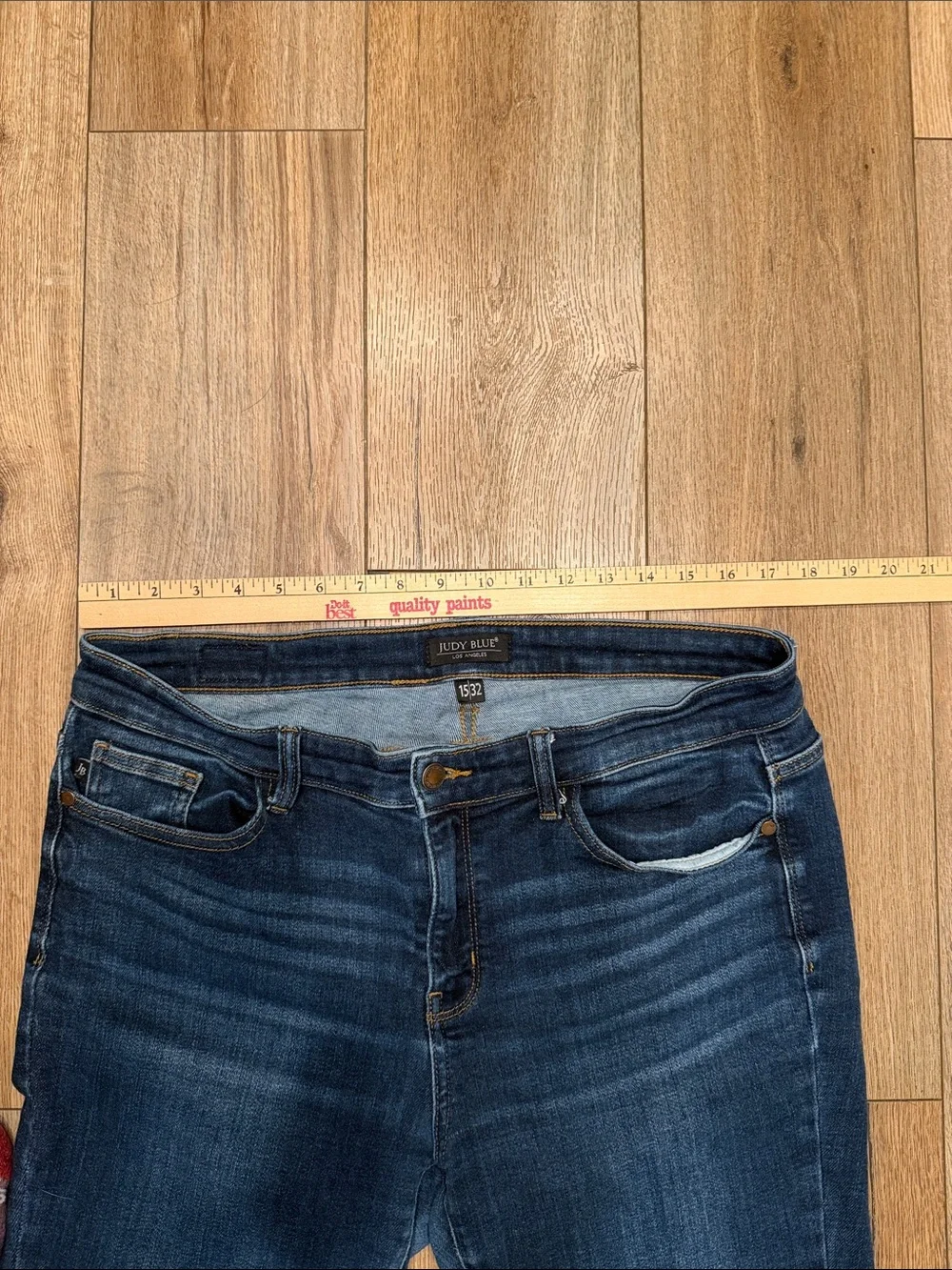 Judy Blue Bootcut 15/32 Dark Wash Jeans Stretch Denim Mid Rise